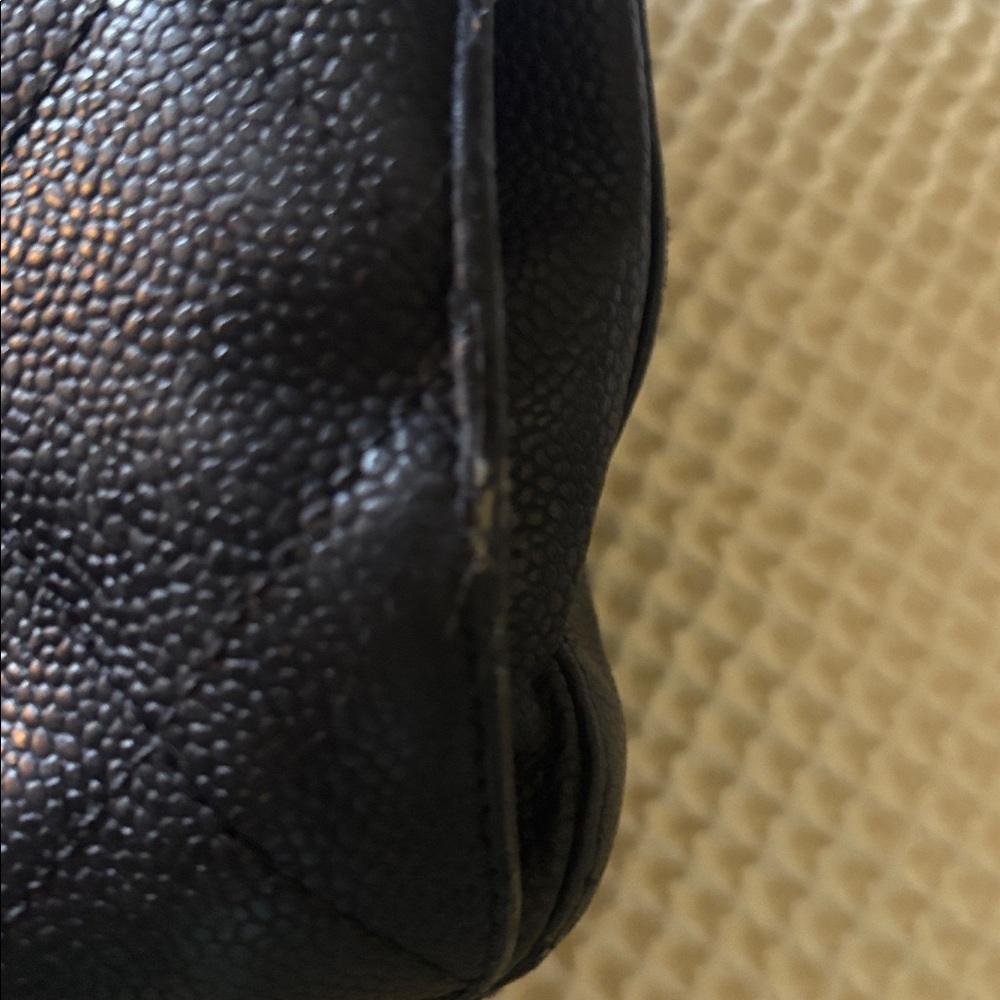 CHANEL Black Quilted Leather Shoulder Tote with Gold Chain - Picture 12 of 17